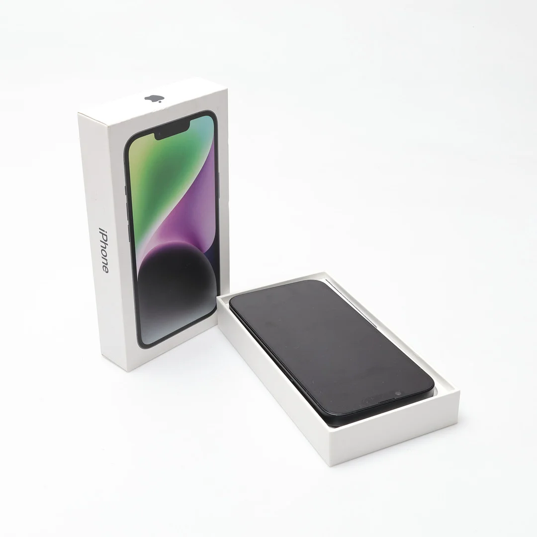 MOBILTELEFON, Iphone 14, 128gb, "Midnight blue", Apple. — Modern consumer electronics — Gomér & Andersson Linköping