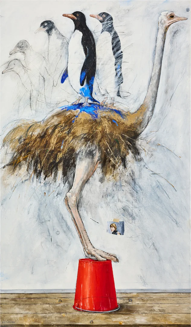 PG THELANDER. "I väntan på istiden VII". — Paintings — Stockholms Auktionsverk Fine Art