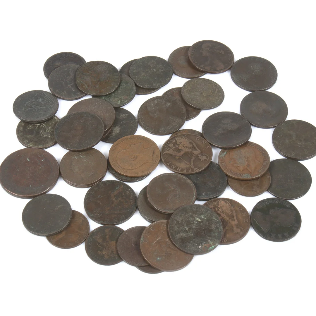 KOPPARMYNT, 47 st, England, 1700-1900-tal. — Coins & Banknotes — Stadsauktion Sundsvall