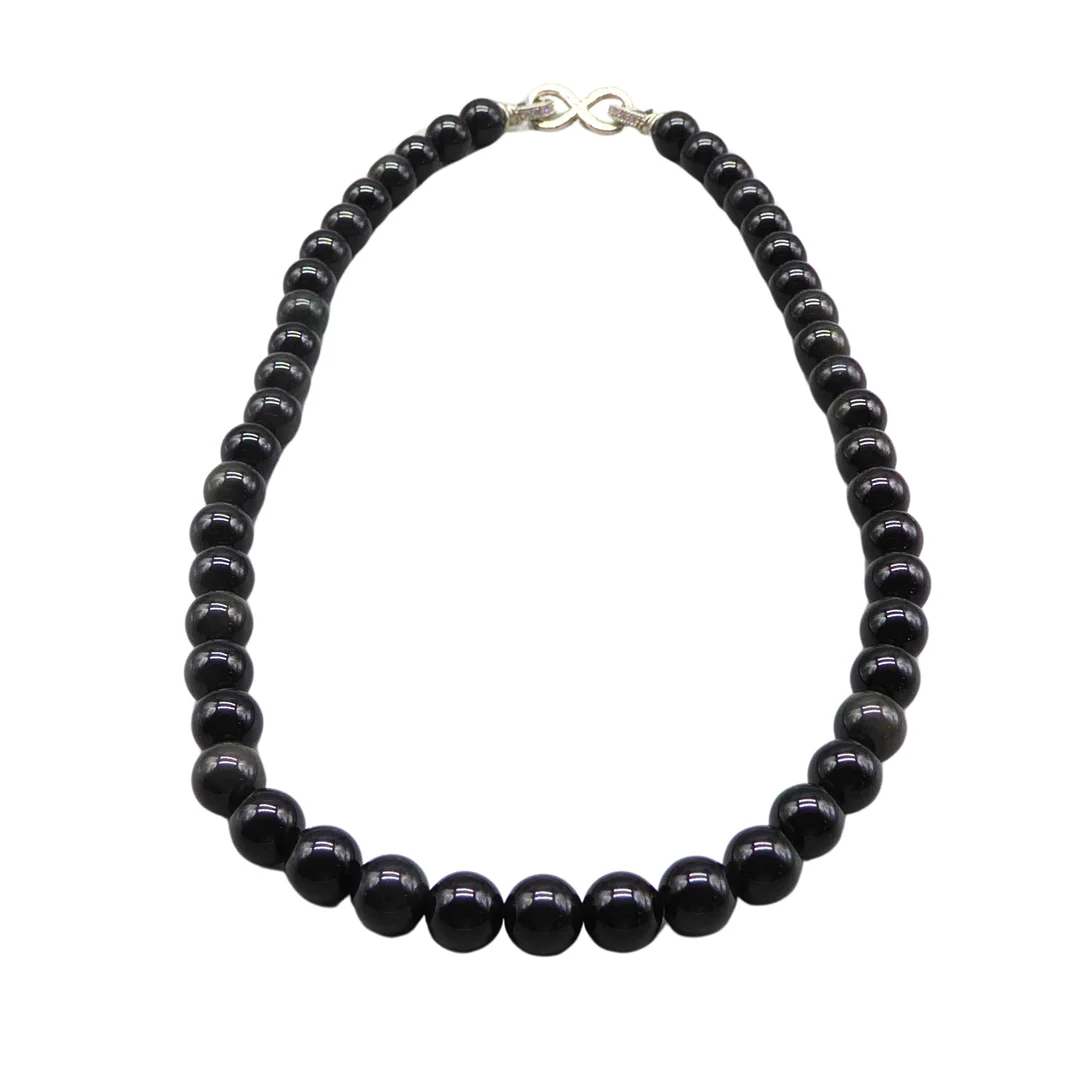 ONYX PERLENKETTE. — Necklace — Auktionshaus Stuber's Hammerschlag