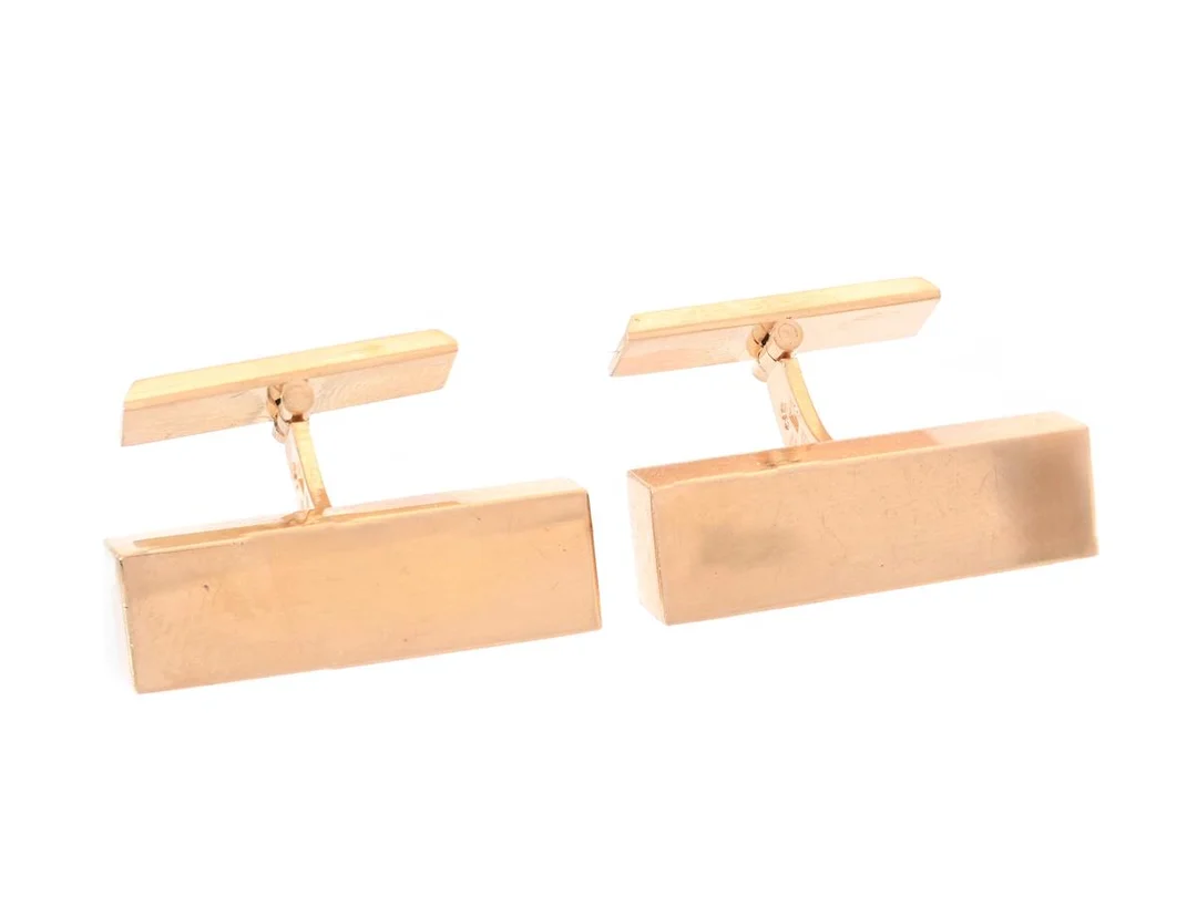 ALTON, manschettknappar, 18K guld, Falköping, år 1967, vikt ca 9,5 g. — Smycken/Manschettknappar — Kaplans