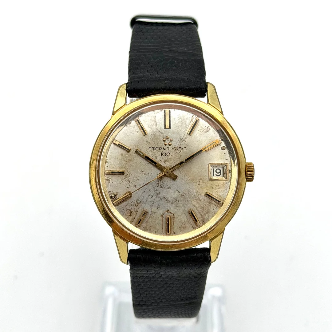 ETERNA-MATIC 1000, armbandsur, 1960-tal, automatic, gulddoublé. — Wristwatches — Skandia Auktion