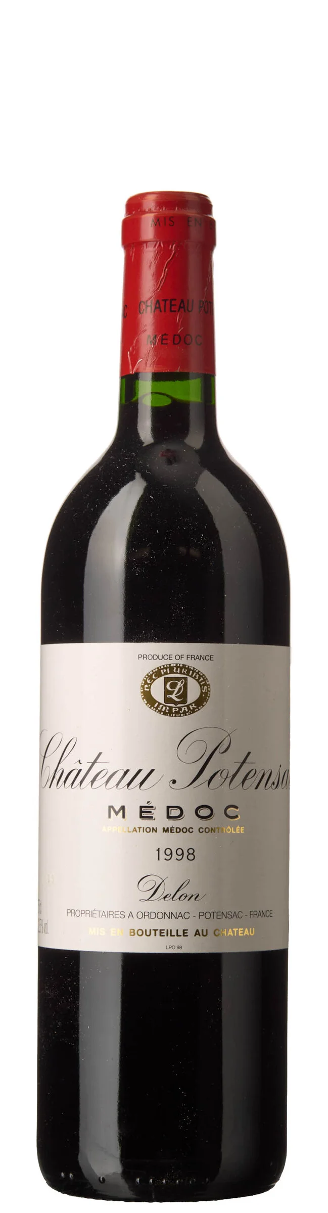 1 x Chateau Potensac 1998 — 1 x Chateau Potensac 1998 — Vin/Vin — Blomqvist