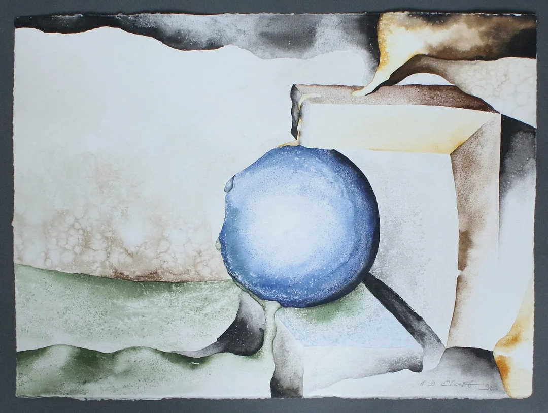 HEINZ DIETER EBERT. Mischtechnik, signiert, 1998, ca. 50 x 65 cm. — Drawings — Stockholms Auktionsverk Düsseldorf/Neuss