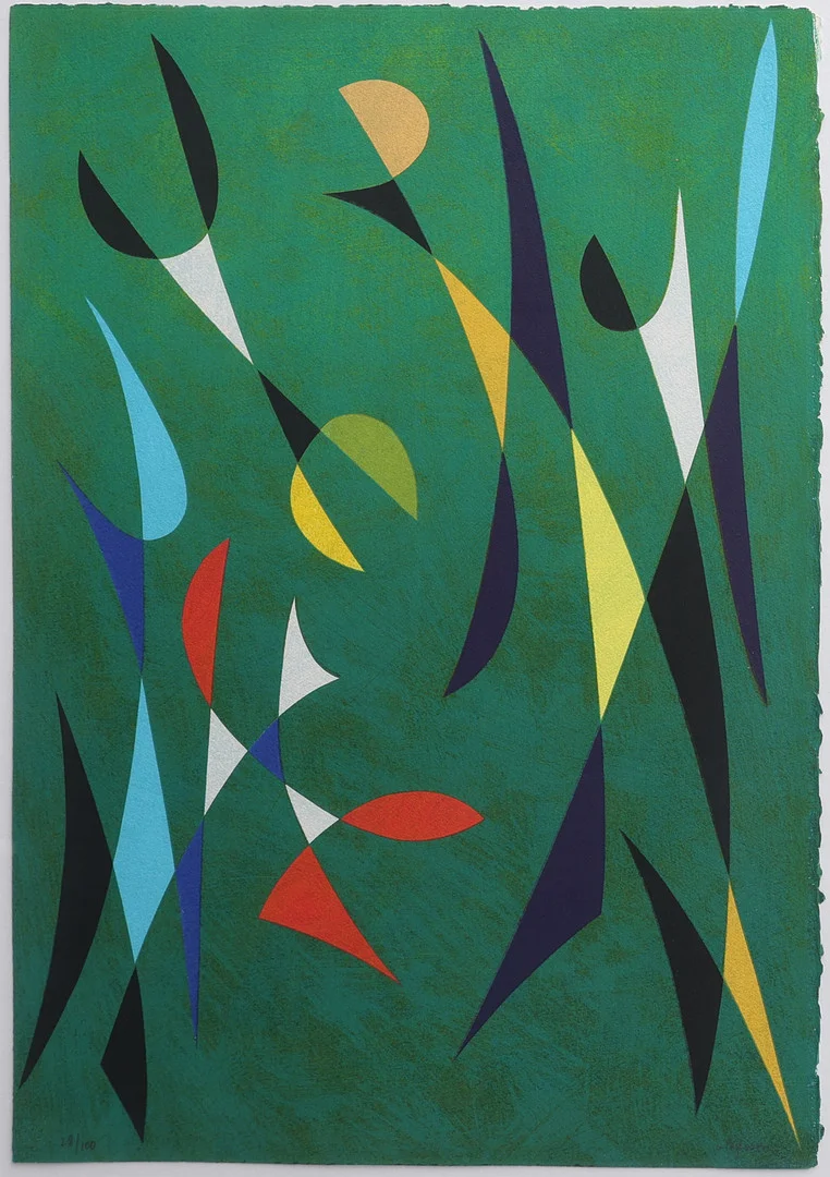 PIERRE OLOFSSON. LITOGRAFI, SIGNERAD OCH NUMRERAD 28/100. — Engravings & Prints — Crafoord Auktioner Lund