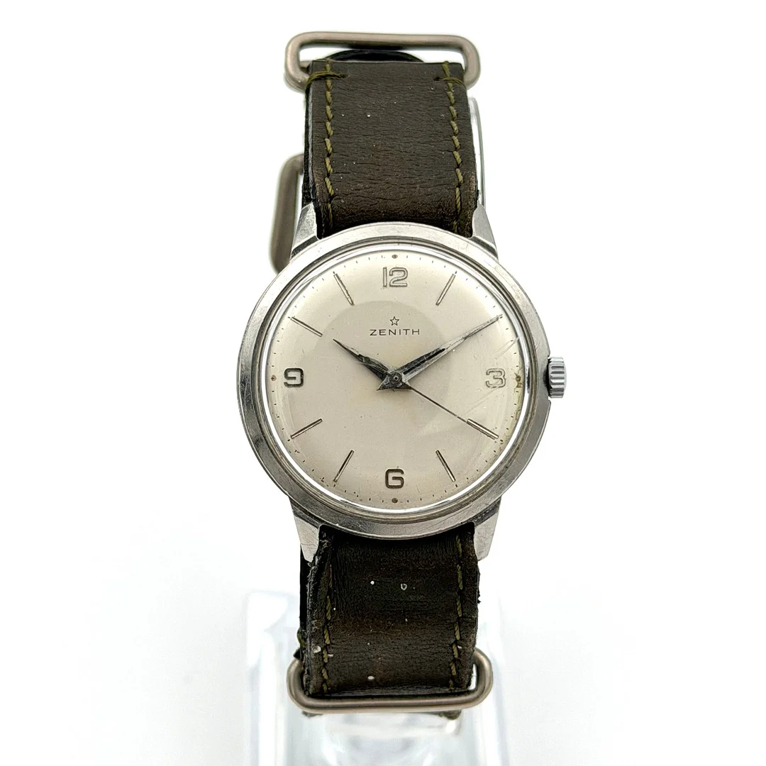 ZENITH, armbandsur, 1950/60-tal, manuell, stål. — Wristwatches — Skandia Auktion