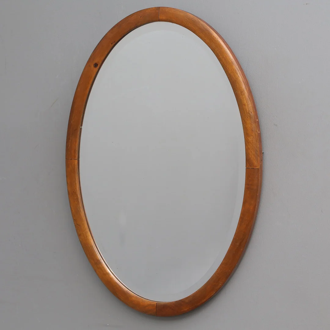 SPEGEL, oval, sekelskiftet 1900. — Mirrors — Kalmar Auktionsverk
