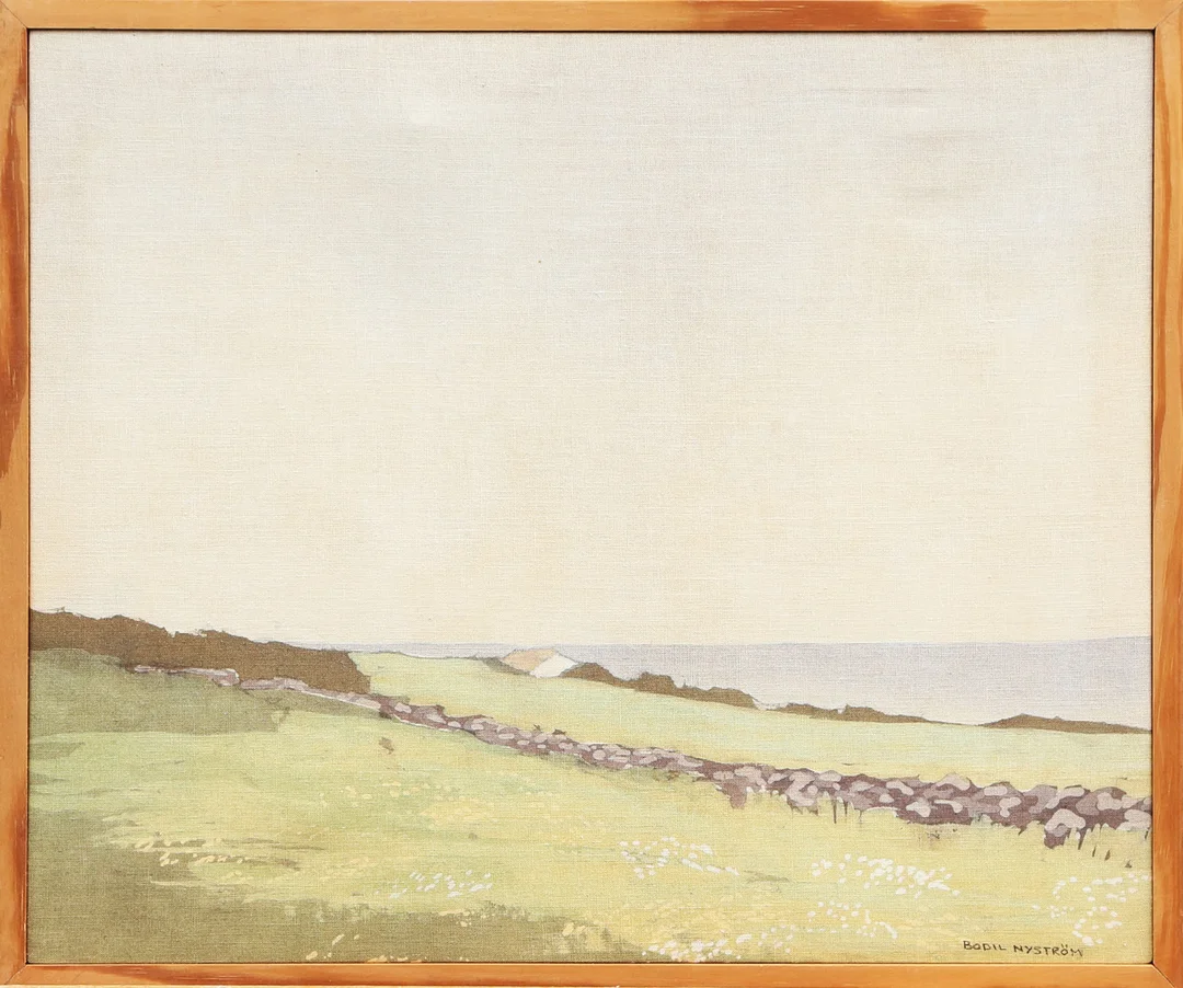 BODIL NYSTRÖM. TEXTILKONSTVERK, signerat. — Other — Kalmar Auktionsverk