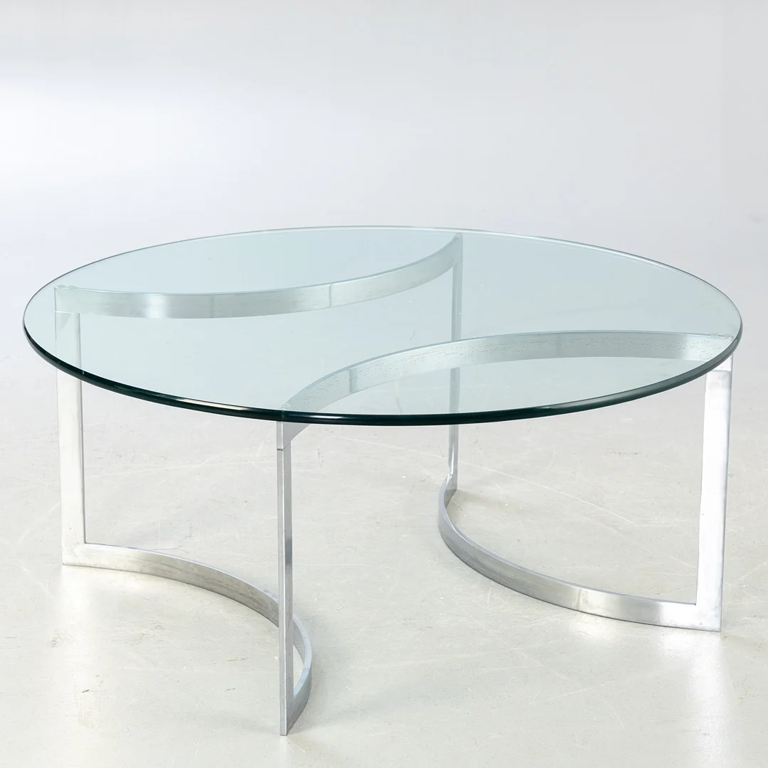Glas Tisch / Sofatisch, 1970er Jahre. — Coffee Tables — Stockholms Auktionsverk Hamburg