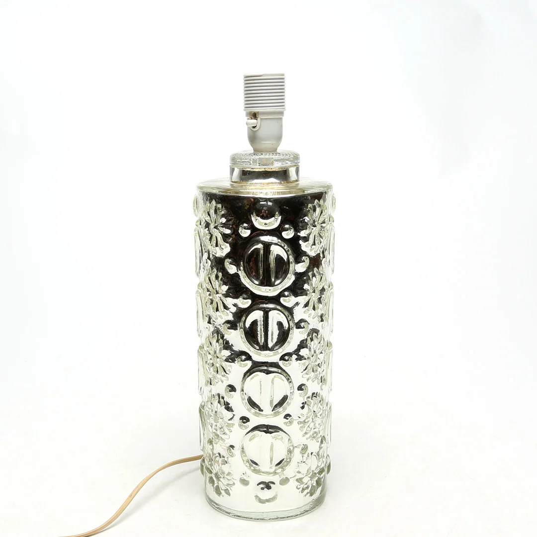 BORDSLAMPA, glas. — Table Lamps — Kalmar Auktionsverk