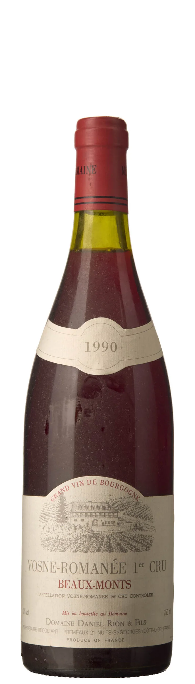 1 x Vosne-Romanee 1er Cru Beaux-Monts 1990, Daniel Rion & Fils — 1 x Vosne-Romanee 1er Cru Beaux-Monts 1990, Daniel Rion & Fils — Vin/Vin — Blomqvist