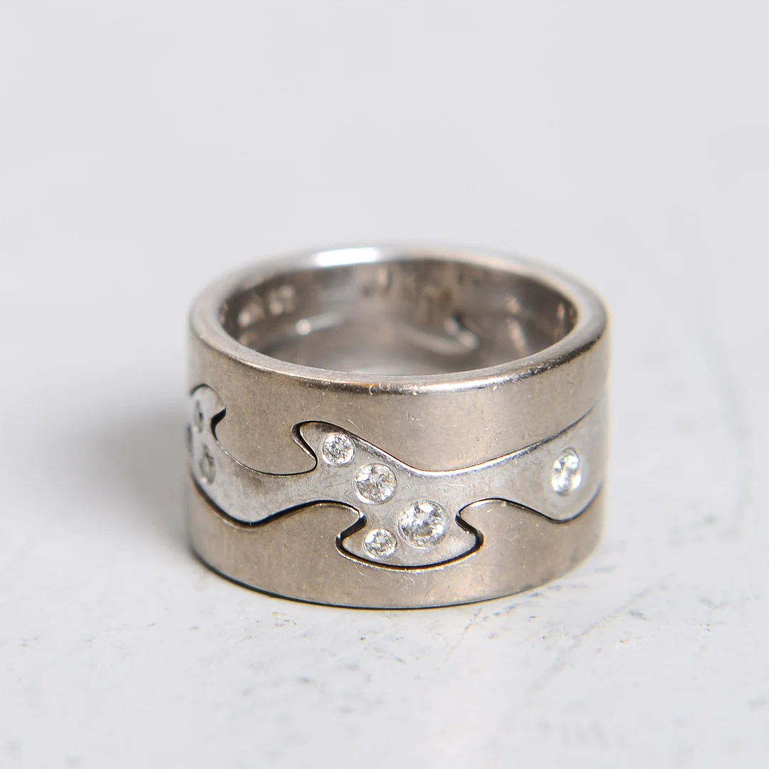 NINA KOPPEL. Ring, "Fusion", 19k vitt guld, Georg Jensen, Danmark, formgiven 2000. — Silver — Formstad Auktioner