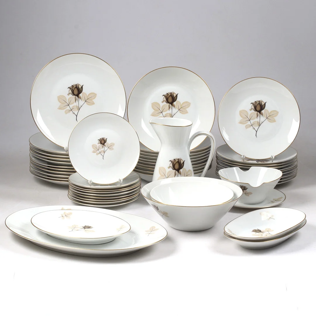 SERVISDELAR, 48 delar, porslin, Rosenthal. — Tableware — Stadsauktion Sundsvall