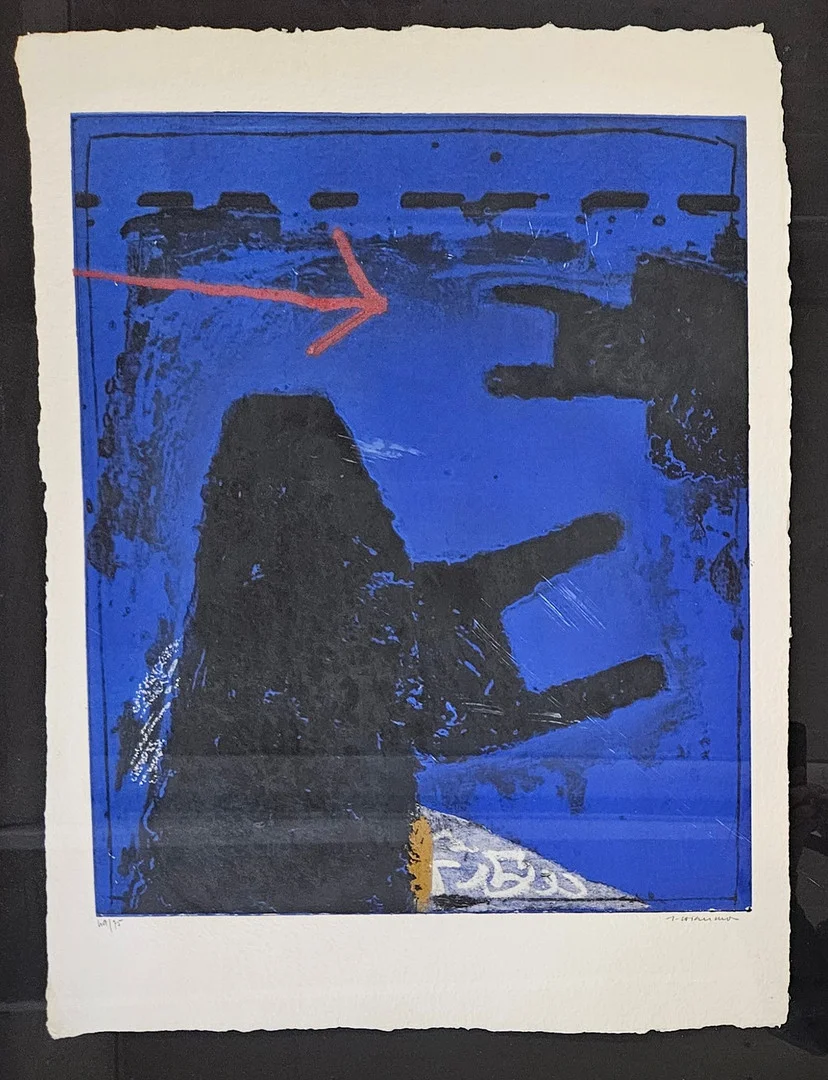 JAMES COIGNARD. Carborundumetsning, signerad J Coignard och numrerad 49/75. — Engravings & Prints — Auktionshuset Thörner & Ek