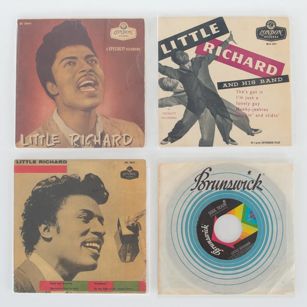 LITTLE RICHARD. Singlar 7", 4 stycken. — Audio, Vinyl & Hi-Fi — Laholms Auktionskammare