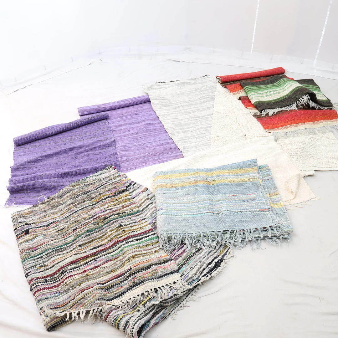 TRASMATTOR 10st, vävda, plast samt textil. — Carpets — Falun Auktionsbyrå