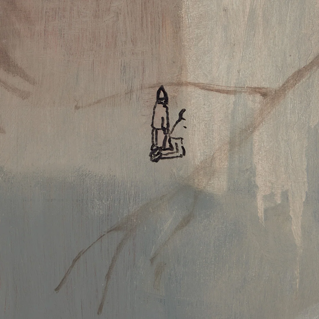 MARTIN ÅLUND. "Hållfasthetslära", olja på pannå, signerad a tergo, daterad 2005. — Paintings — Stockholms Auktionsverk Magasin 5
