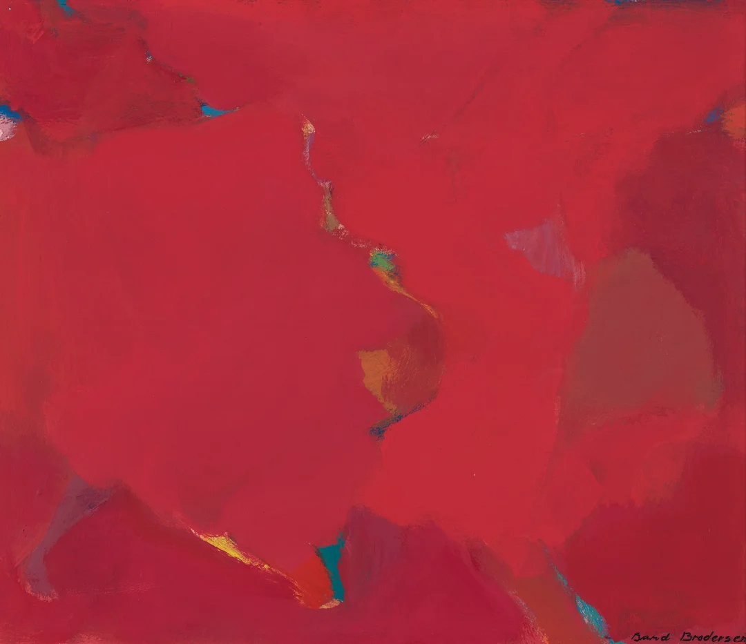 Brodersen, Bård — "Rødt II" 1971 — Kunst/Maleri — Blomqvist