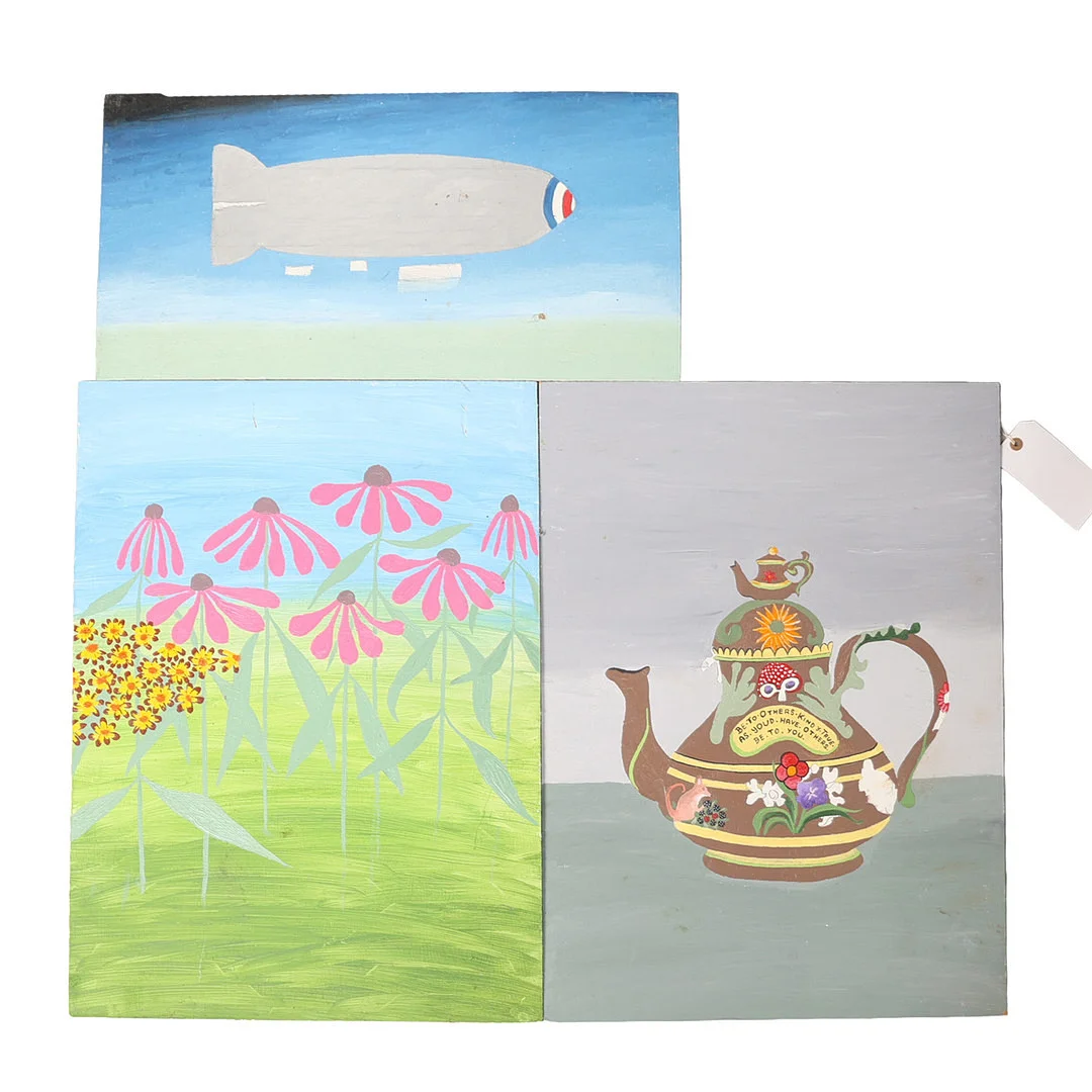 P.J. SARE, THREE OILS ON BOARD (3). — Paintings — Bishop & Miller