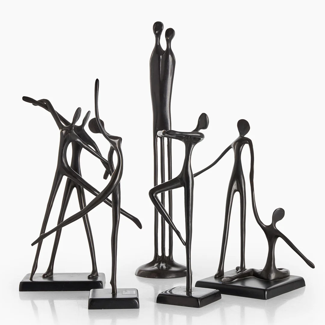 BODRUL KHALIQUE/ LOUISE HEDERSTRÖM, 5 st, för IKEA, skulptur i metall. — Sculptures & Bronzes — Crafoord Auktioner Stockholm