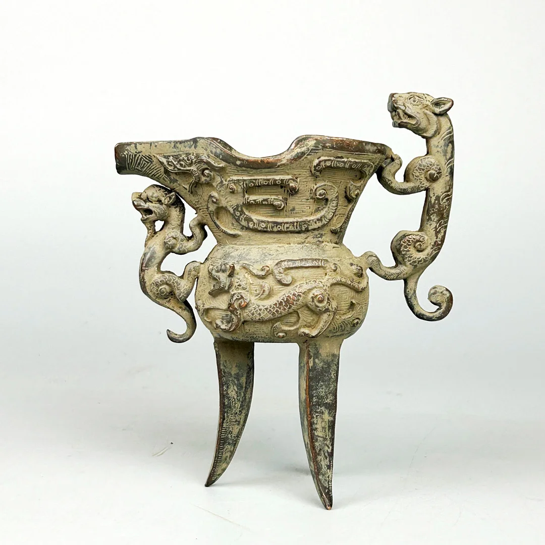 CHINESE BRONZE JUI CUP. — Bronzes — Chalkwell Auctions