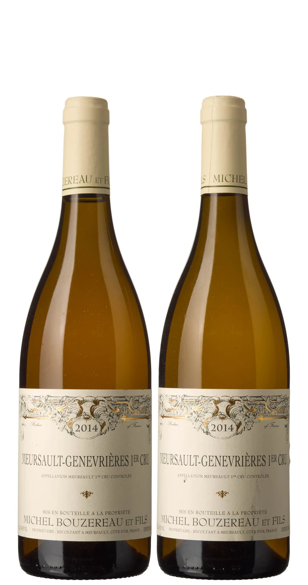 2 x Meursault 1er Cru Genevrieres 2014, Michel Bouzereau et Fils — 2 x Meursault 1er Cru Genevrieres 2014, Michel Bouzereau et Fils — Vin/Vin — Blomqvist