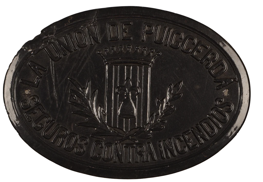 La Unión de Puigcerdá, placa publicitaria en plomo. — Other collectables — Barcelona Auctions