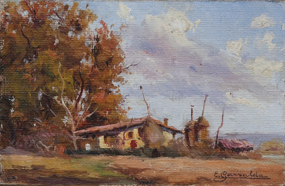 ELÍAS GARRALDA. Rural view. — Paintings — Balclis