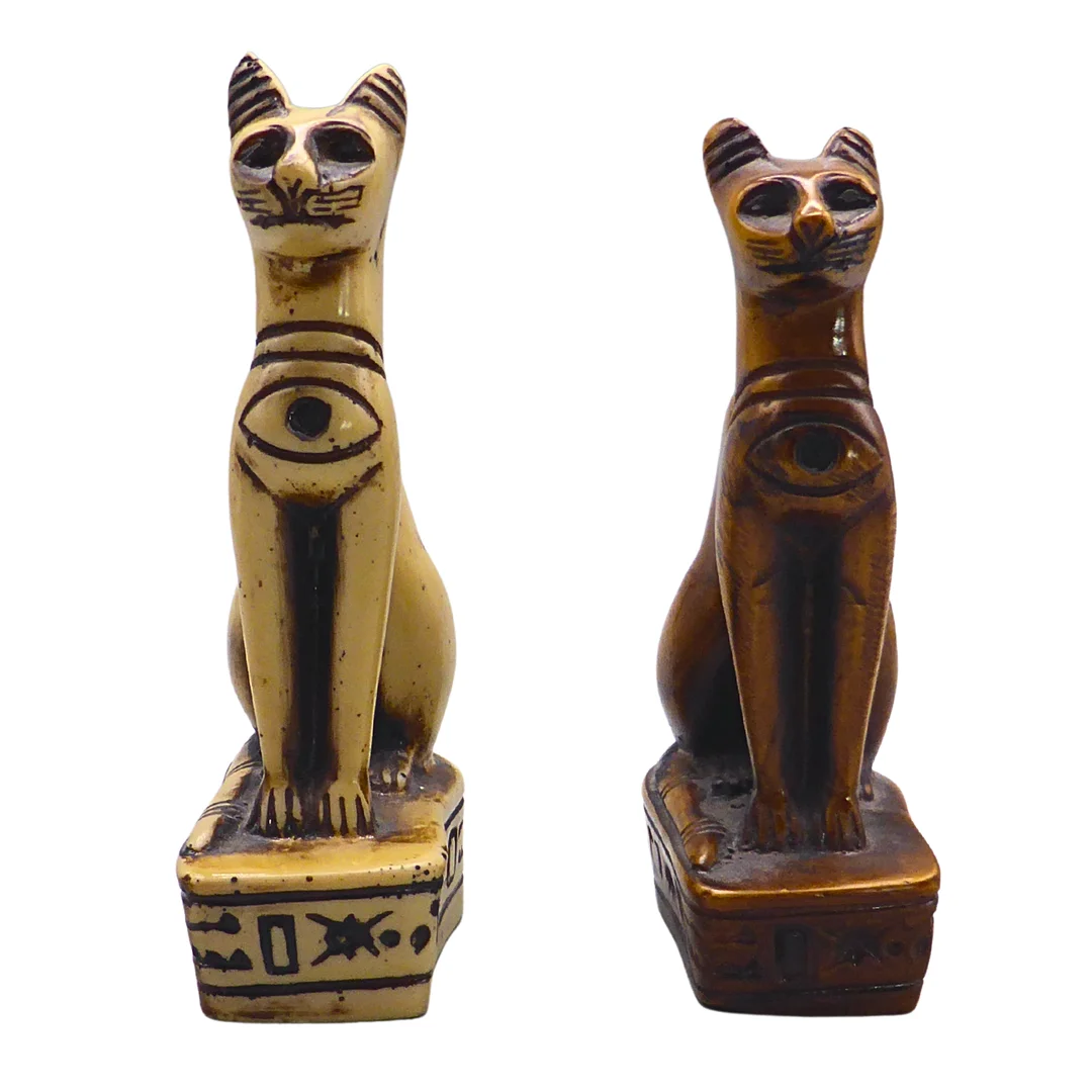 ÄGYPTISCHE BASTET KATZENSTATUEN. — Other — Auktionshaus Stuber's Hammerschlag