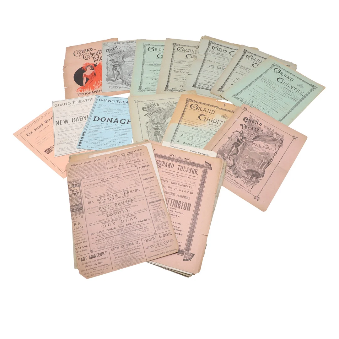 THEATRE PLAYBILLS. A collection of Grand Theatre programmes, c. 1890s-1900s. — Other — Lawrences Auctioneers