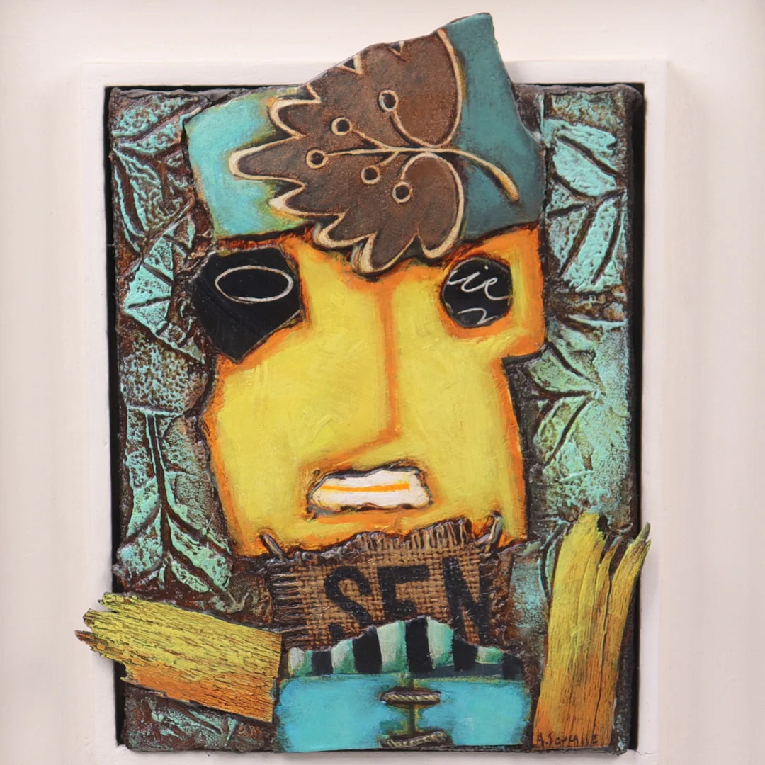 ALAIN SOUCASSE. blandteknik, "Mister Nature". — Engravings & Prints — Markus Auktioner