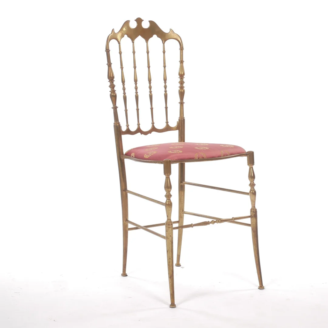 STOL, Chiavari modell, mässing, Italien. — Armchairs & Chairs — Auktionsfirma Kenneth Svensson i Kalmar