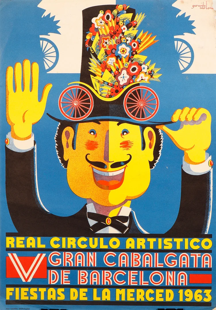 GERARDO CARBONELL. "Gran Cabalgata de Barcelona. Fiestas de la Merced 1963". — Engravings & Prints — Barcelona Auctions