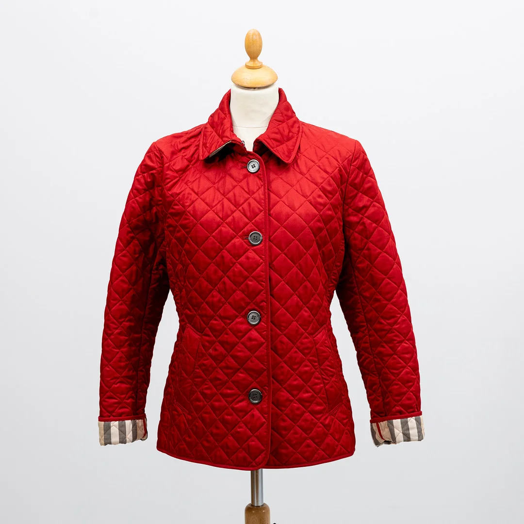 BURBERRY. Jacka, Burberry Brit, quiltad, England, storlek L. — Vintage & Designer Fashion — Auktionshuset Kolonn