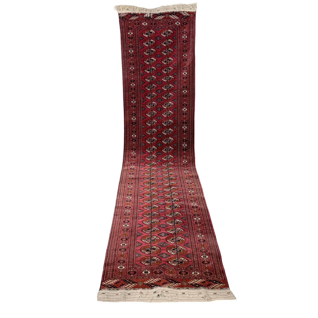 GALLERIMATTA, handknuten, orientalisk, ca 89x383 cm. — Carpets — Roslagens Auktionsverk