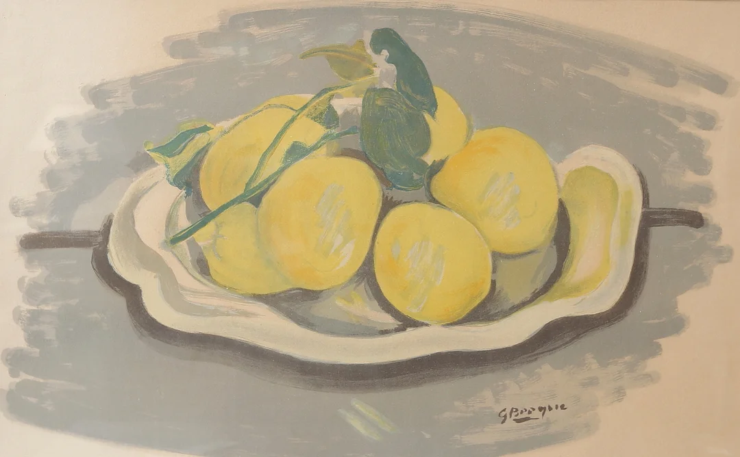 GEORG BRAQUE. EFTER. litografi, signerad i trycket. — Engravings & Prints — Gomér & Andersson Linköping