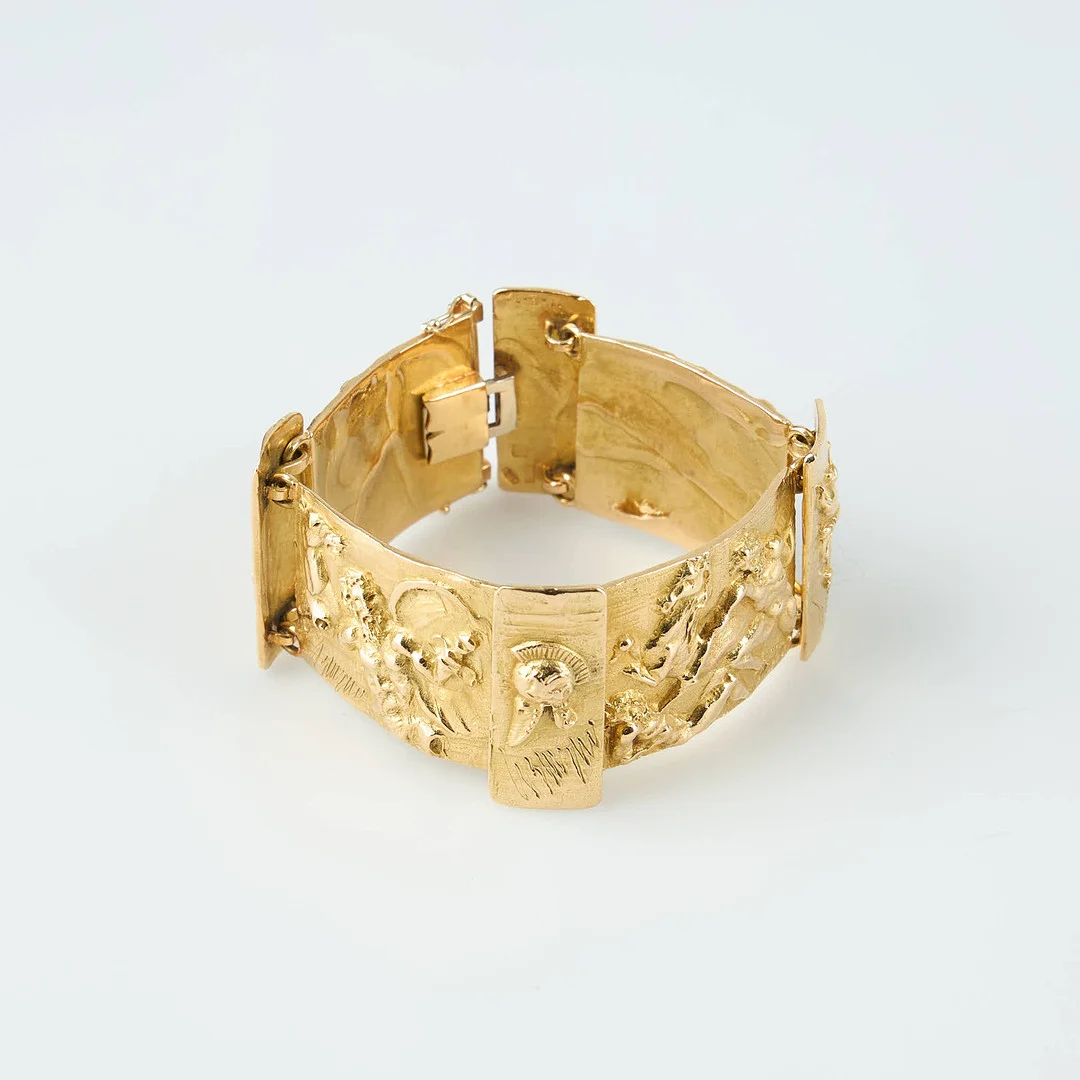 ARMBAND, Nino D'Antonio Germano, 18K guld, cirka 1970-talet. — Bracelets — Stockholms Auktionsverk Helsinki