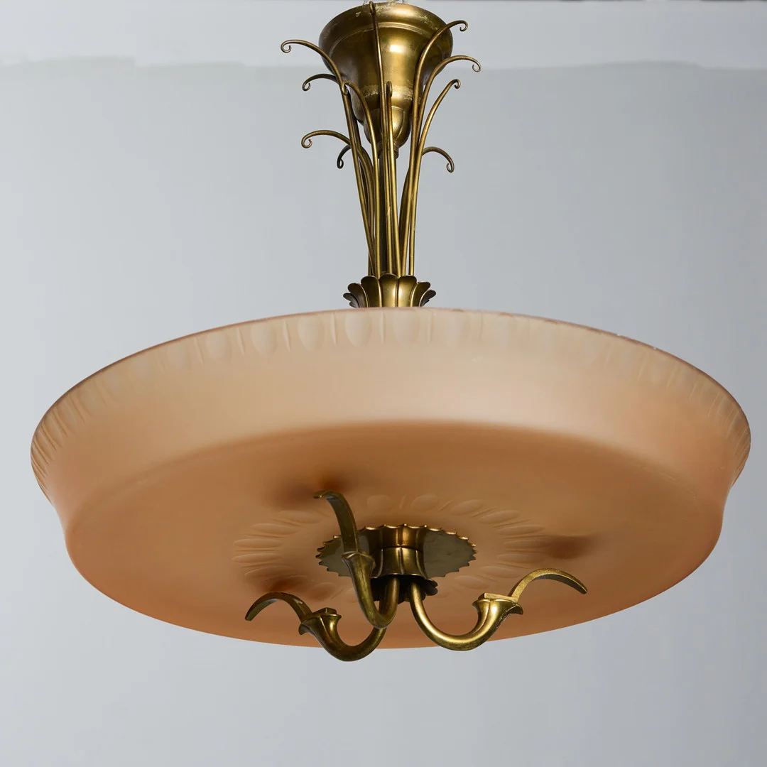 HARALD NOTINI. Taklampa, Böhlmarks, Swedish grace, 1920/1930-tal. — Ceiling lights — Formstad Auktioner