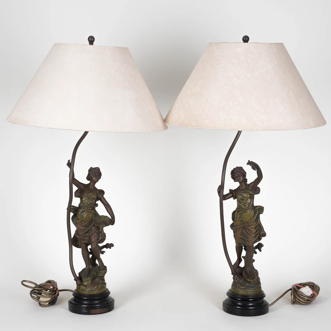 Paar Tischlampen nach Emile Guillemin (1841-1907). — Table Lamps — Stockholms Auktionsverk Hamburg