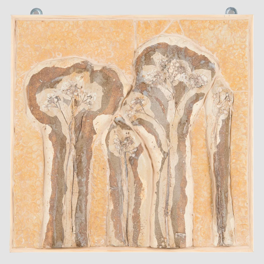 Francesca Mascitti-Lindh, relief "Le piante", stengods, signerad FML. — Design/Keramik — Bukowskis