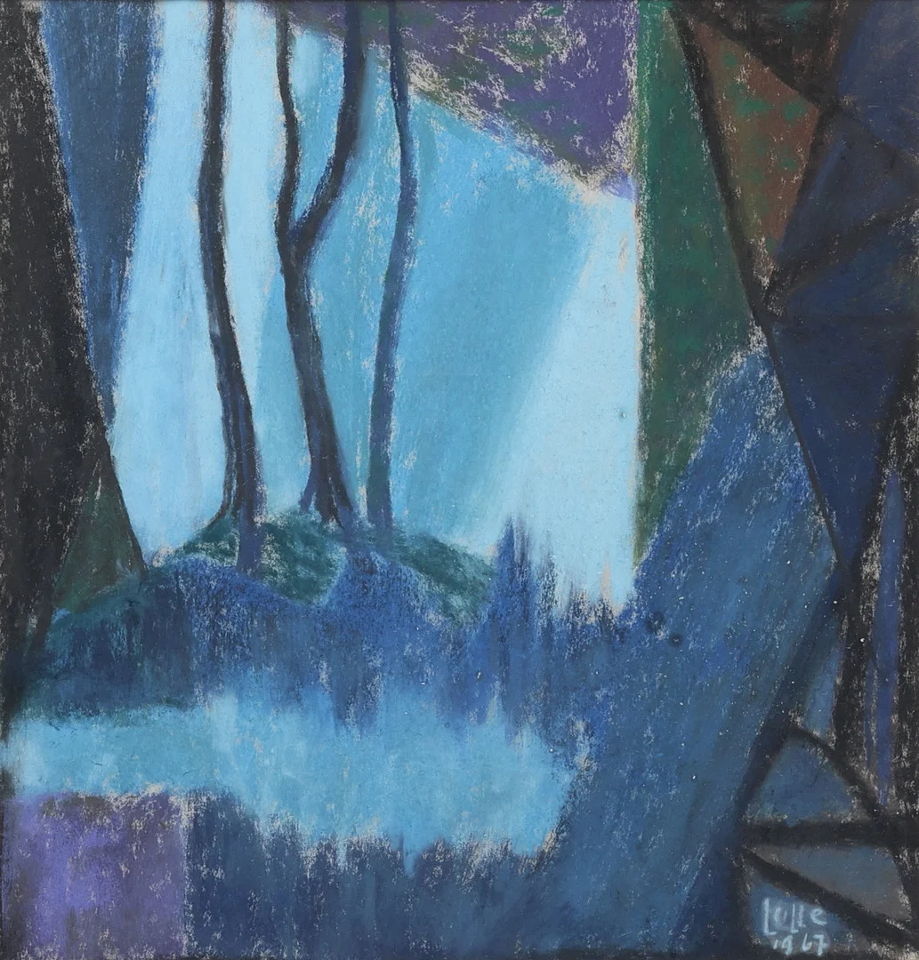 KARIN INGEBORG ”LULLE” JOHANSSON. Pastell, signerad, daterad 1967. — Paintings — Gomér & Andersson Jönköping