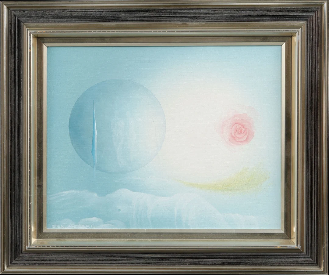 STEN AHLBERG. Olja på duk, "Hyllning till havets jungfrur", signerad. — Paintings — Göteborgs Auktionsverk