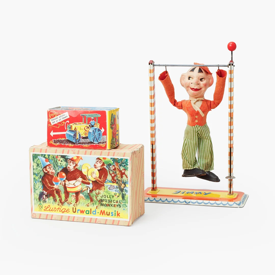 LEKSAKER, 3 st, Tyskland. — Toys — Göteborgs Auktionsverk
