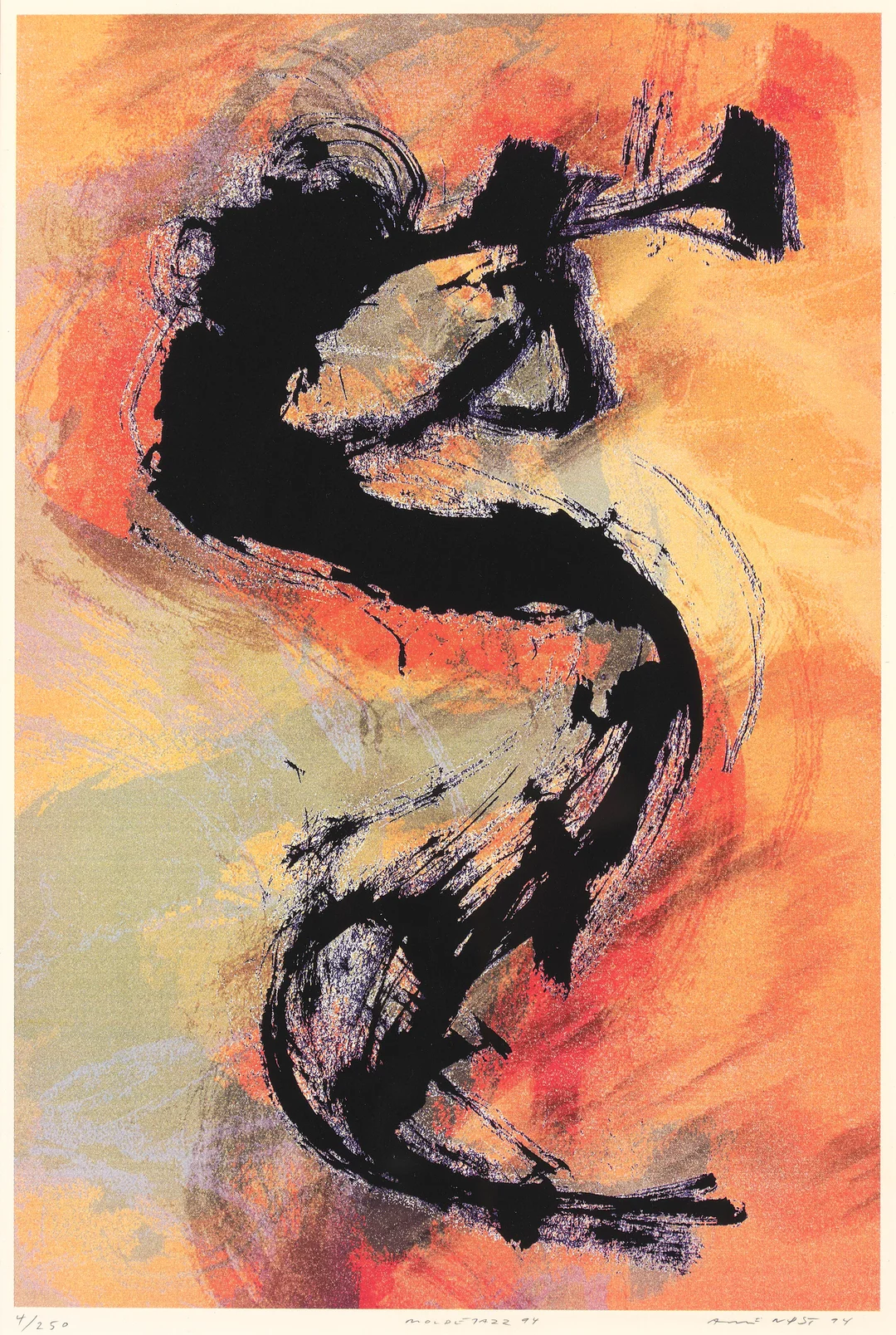 Nøst, Arne — "Moldejazz 94" 1994 — Kunst/Grafikk — Blomqvist