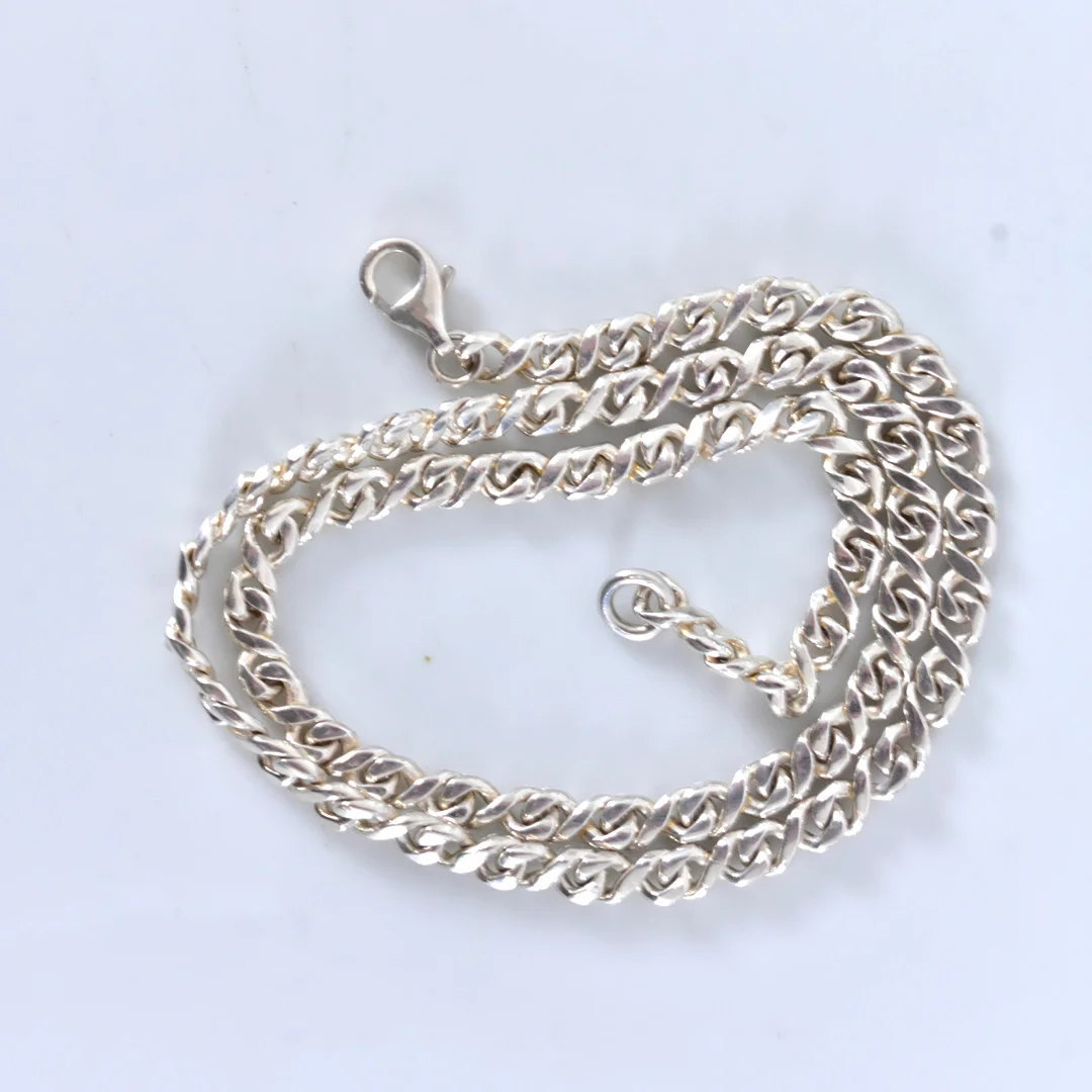 HALSKEDJA, sterlingsilver. — Necklace — Halmstads Auktionskammare
