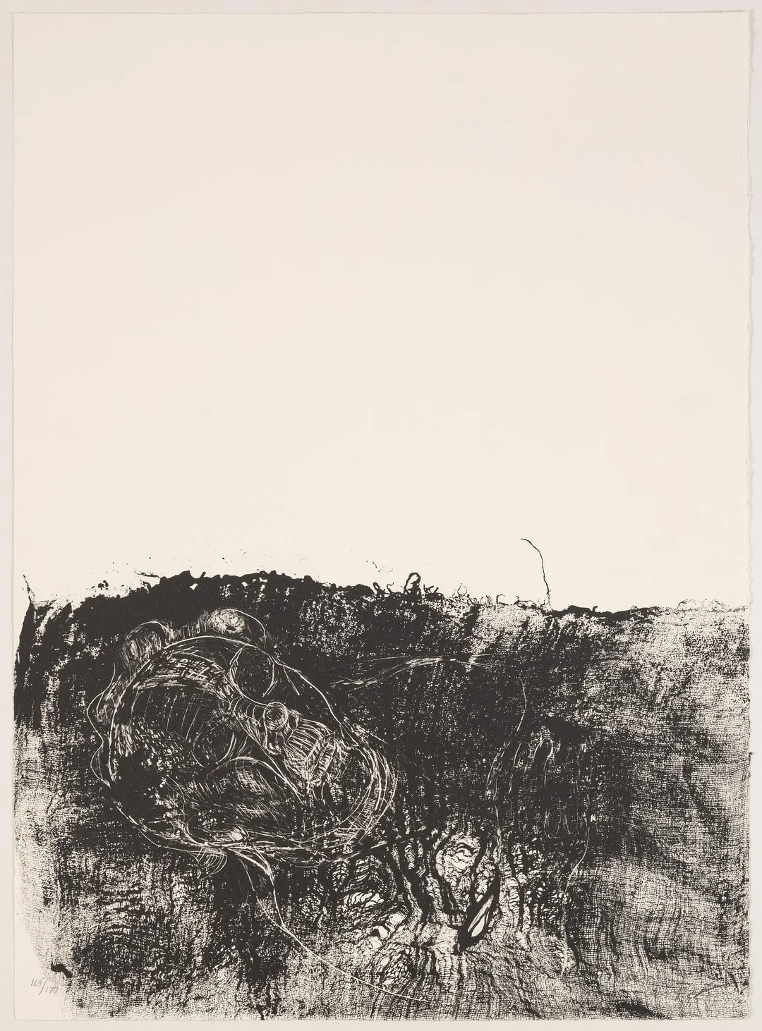 Lena Cronqvist, Utan titel, ur mappen: "August Strindberg, Ett Drömspel". — Konst/Grafik — Bukowskis
