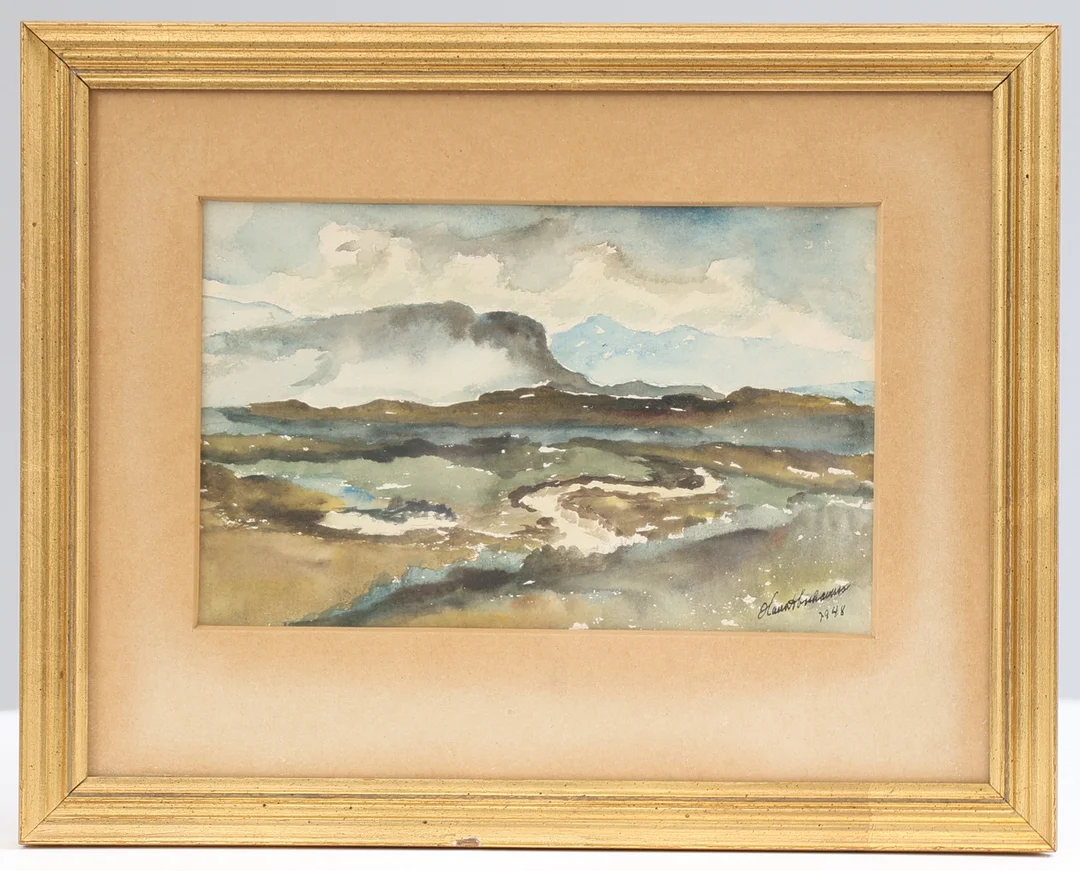 HANS ABRAHAMSSON. akvarell, signerad & daterad 1948. — Paintings — Gomér & Andersson Nyköping