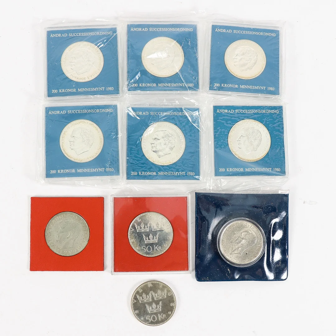 JUBILEUMSMYNT Sverige. — Coins & Banknotes — Karlstad Hammarö Auktionsverk