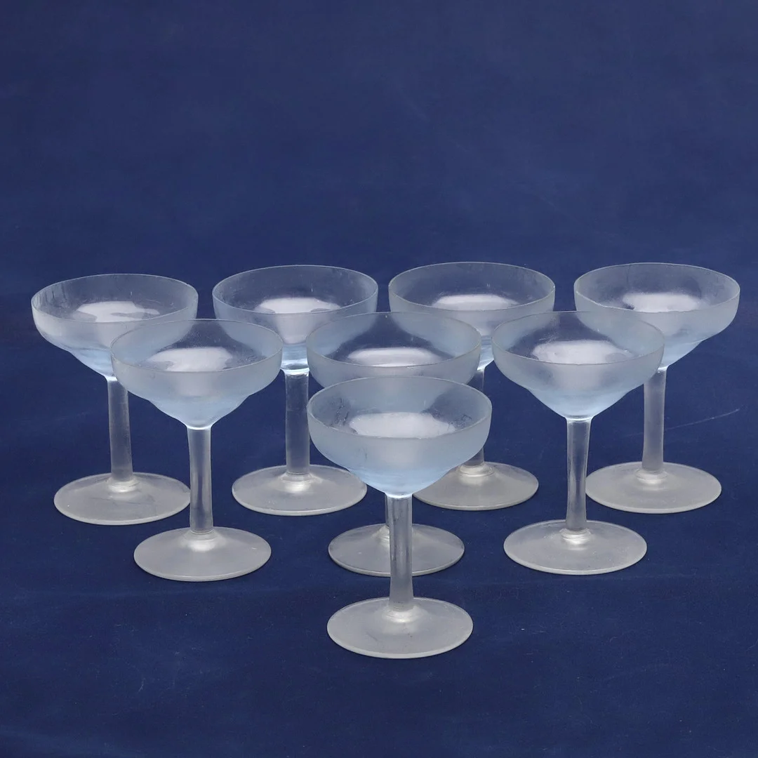 CHAMPANGECUPOR, 8 st. 1900-tal. — Utility glass — Örebro Stadsauktioner