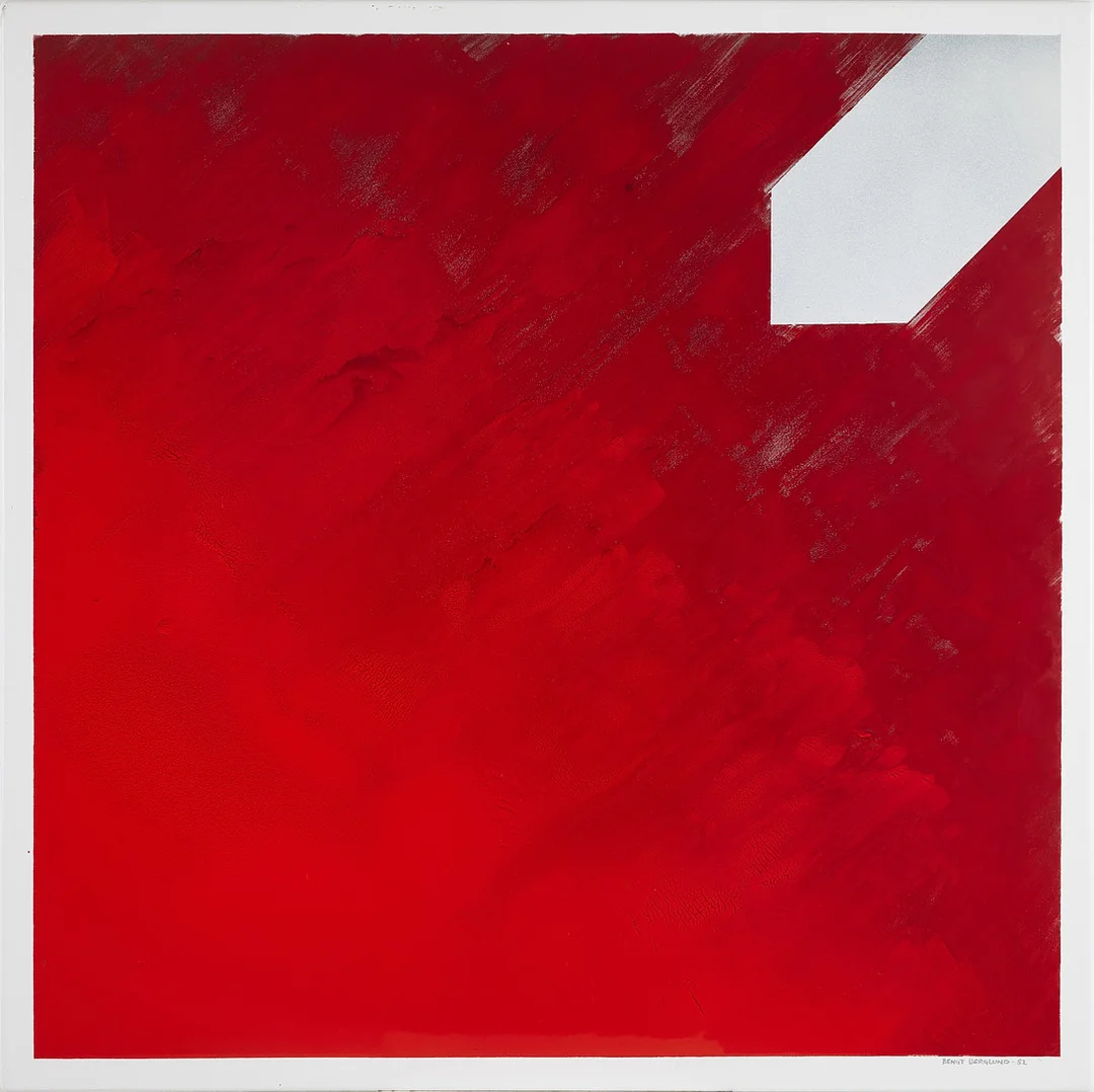 BENGT BERGLUND. "Diagonal rymd", emalj, signerad, daterad -82. — Other — Stockholms Auktionsverk Magasin 5